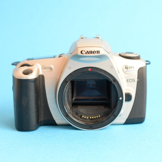 Canon EOS Rebel 2000 Film Camera | 35mm SLR | Tested & Working | Silver & Black