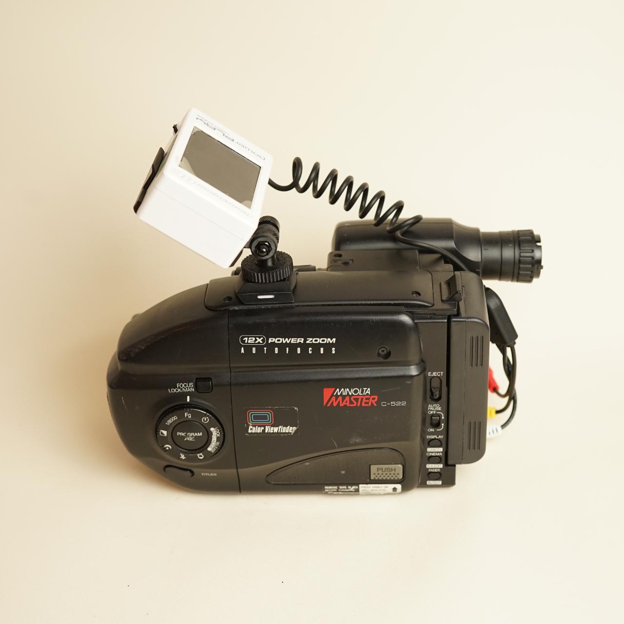 Minolta C-522 Tapeless VHS C Camcorder Setup | Tested & Working | Black