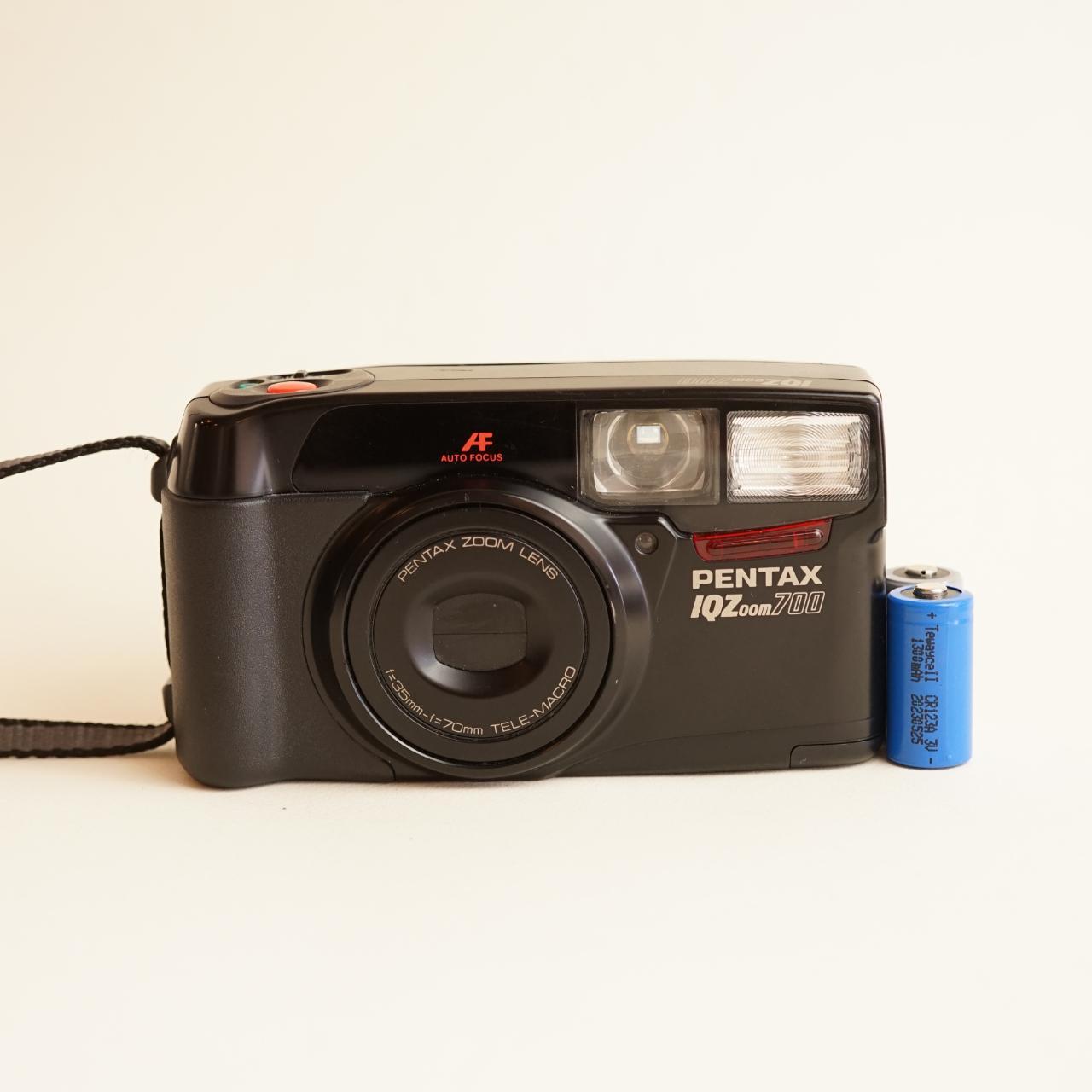 Pentax IQZoom 700 Film Camera | 35mm Point & Shoot | Tested & Working | Black