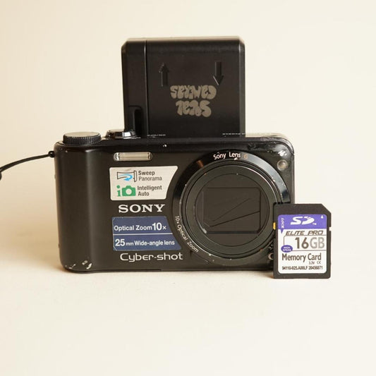 Sony Cyber-shot DSC-H55 Digital Camera | 14.1MP | Tested & Working | Black