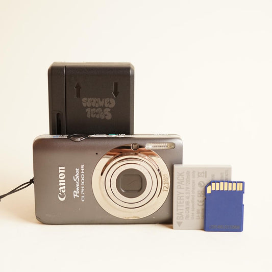 Canon PowerShot ELPH 100 HS Digital Camera | 12.1MP | Read Description | Grey