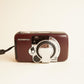 Olympus LT Zoom 105 Film Camera | 35mm Point & Shoot | Tested & Working | Reddish Brown Faux Leather