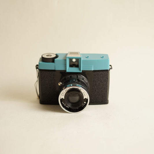 Diana F+ Film Camera | 120 Medium Format | Tested & Working | Blue & Black