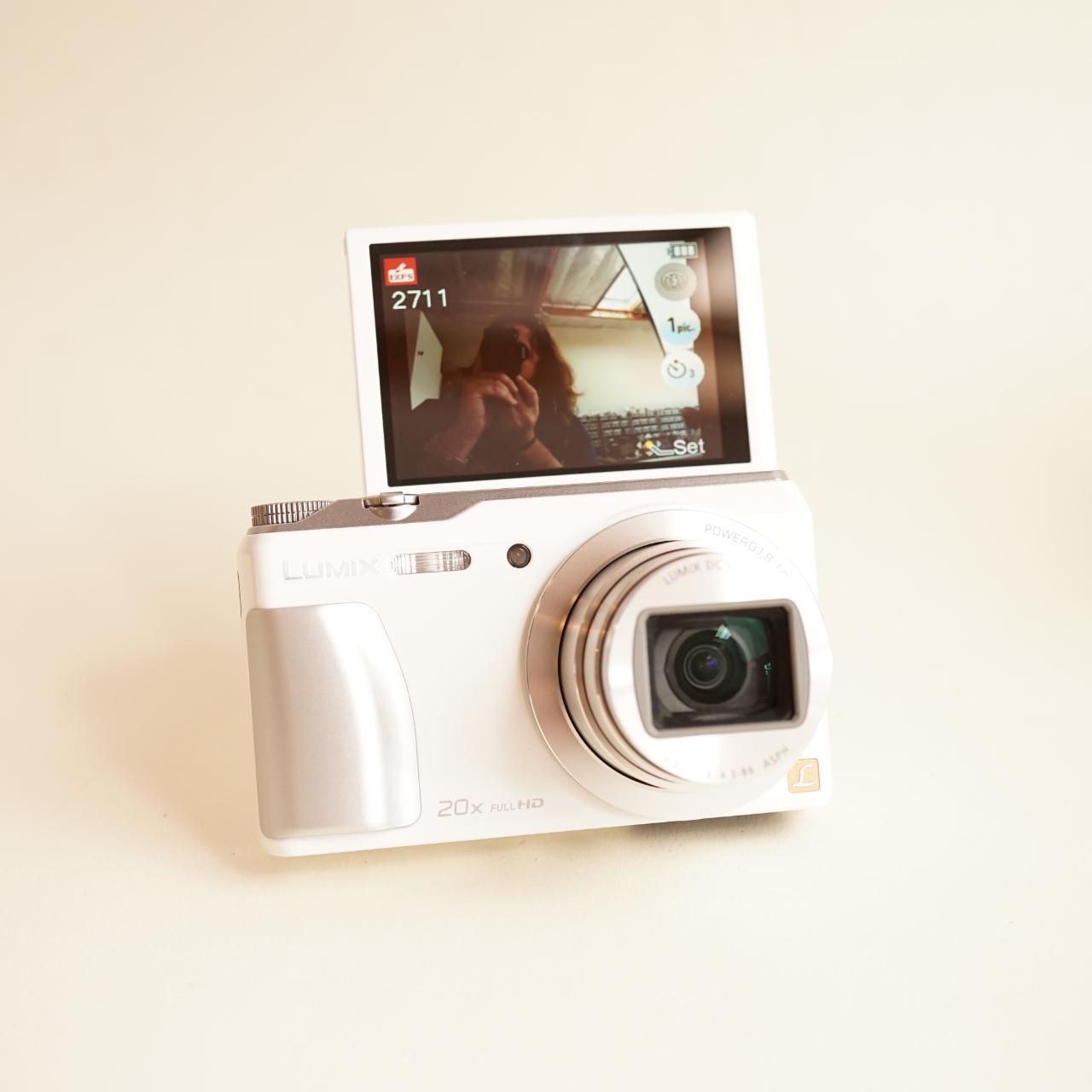 Panasonic Lumix DMC-ZS35 Digital Camera | Selfie Screen | 16MP | Tested & Working | White