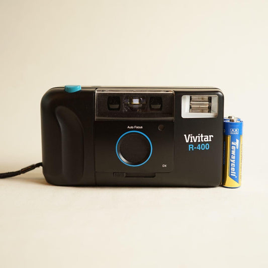 Vivitar R-400 Film Camera | 35mm Point & Shoot | Tested & Working | Black