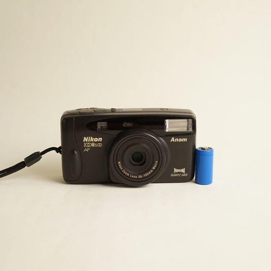 Nikon Zoom 500 AF QD Film Camera | 35mm Point & Shoot | Tested & Working | Black