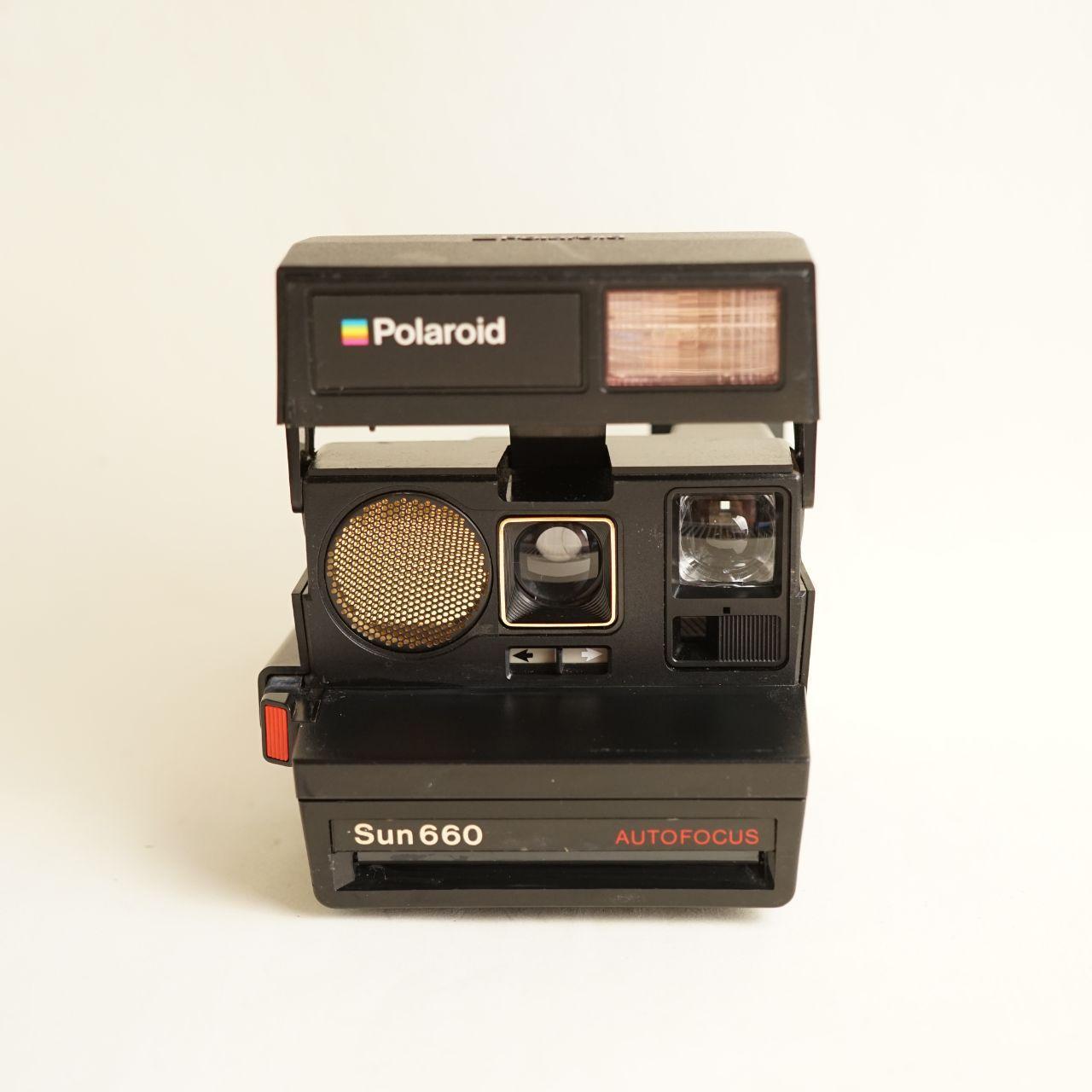 Polaroid Sun 660 AutoFocus Instant Film Camera | Tested & Working | Black