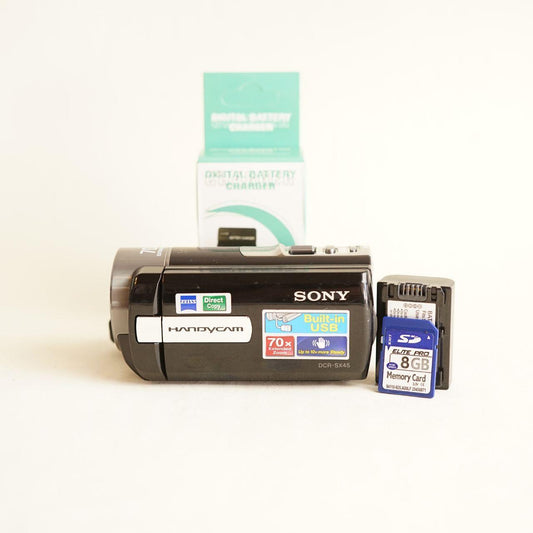 Sony Handycam DCR-SX45 Digital Camcorder | Tested & Working | Black