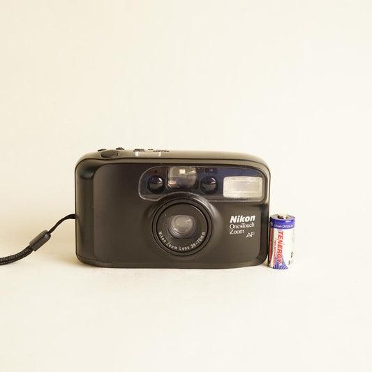 Nikon One Touch Zoom AF Film Camera | 35mm Point & Shoot | Tested & Working | Black