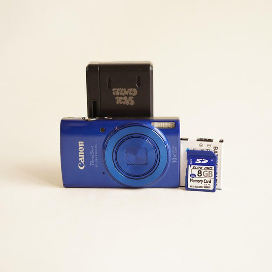 Canon PowerShot ELPH 190 HS Digital Camera | 20.0MP | Tested & Working | Blue