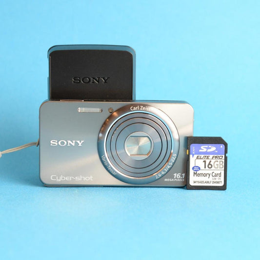 Sony Cyber-Shot DSC-W570 Digital Camera | 16.1MP | Tested & Working w/Warranty | Silver