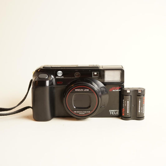 Minolta Freedom Tele  Film Camera | 35mm Point & Shoot | READ DESCRIPTION | Black