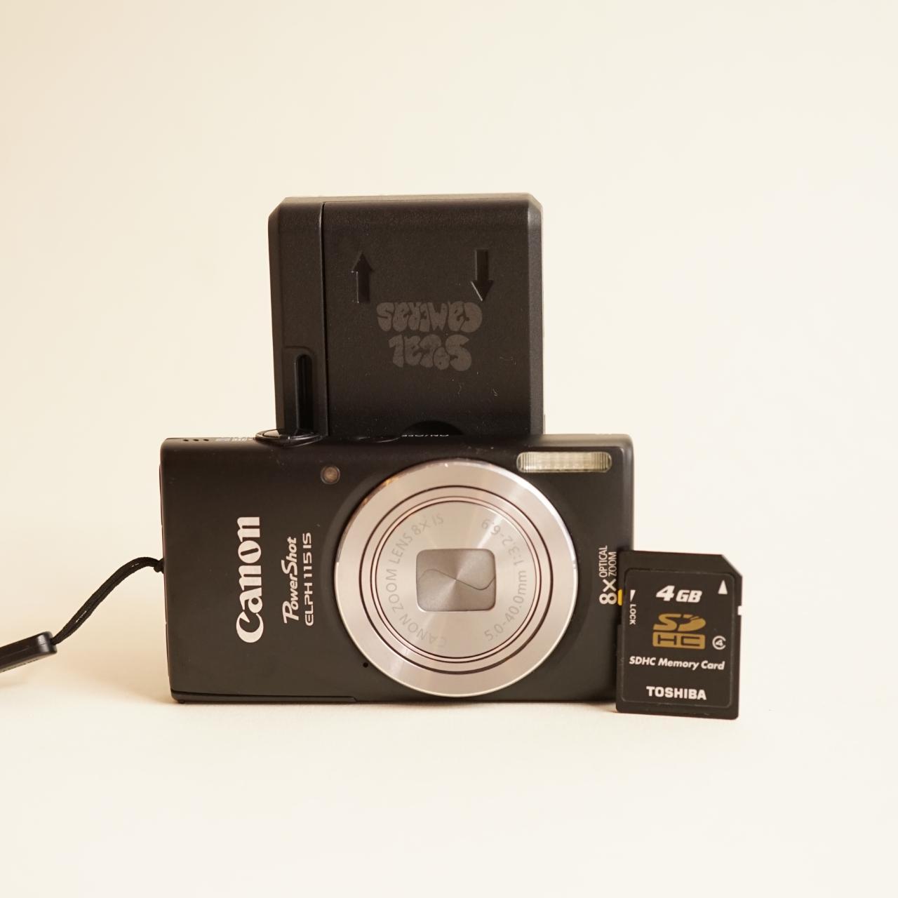 Canon PowerShot ELPH 115 IS Digital Camera | 16MP | Tested & Working | Black