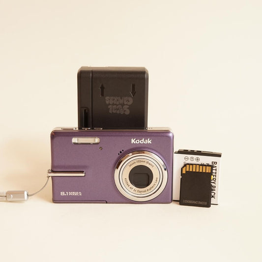 Kodak EasyShare M893 IS Digital Camera | 8.1MP | Tested & Working | Purple