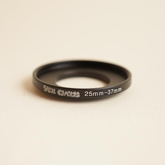 25mm to 37mm Step-Up Ring Adapter | Lens Accessory | Black