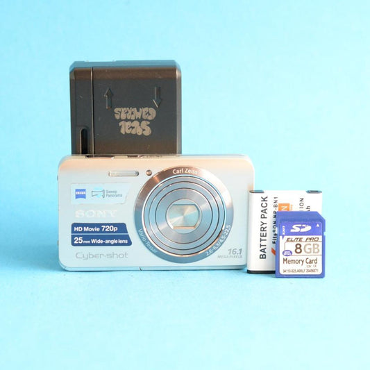 Sony Cyber-shot DSC-W650 Digital Camera | 16.1MP | Tested & Working | Silver
