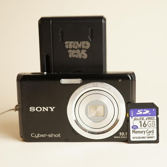 Sony Cyber-shot DSC-W180 Digital Camera | 10.1MP | Tested & Working | Black