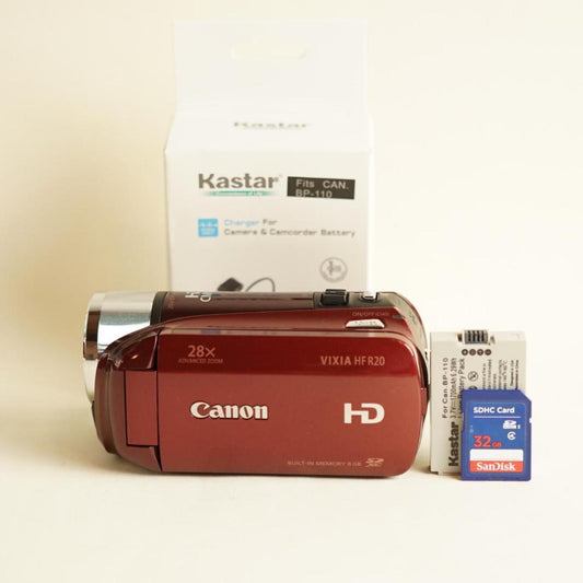Canon Vixia HF R20 Camcorder | Tested & Working | Red
