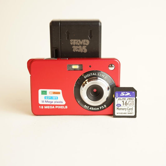 '18' MP Digital Camera | Tested & Working | Red