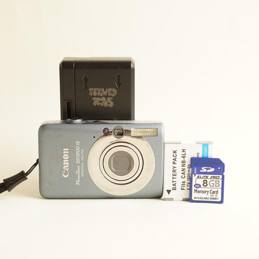 Canon PowerShot SD1200 IS Digital Camera | 10.0MP | Tested & Working | Grey