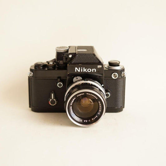 Nikon F2 SLR Film Camera | 35mm | w/Nikkor-S Auto 35mm f/2.8 Lens | Tested & Working | Black