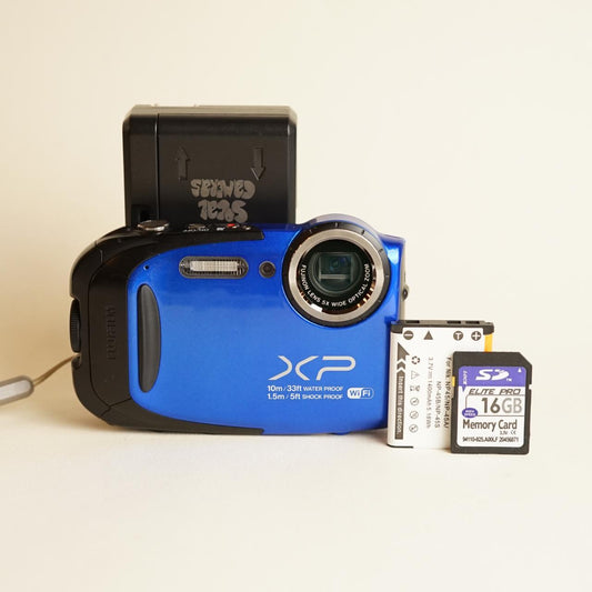 Fujifilm Finepix XP75 Digital Camera | 16.4MP | Tested & Working | Blue