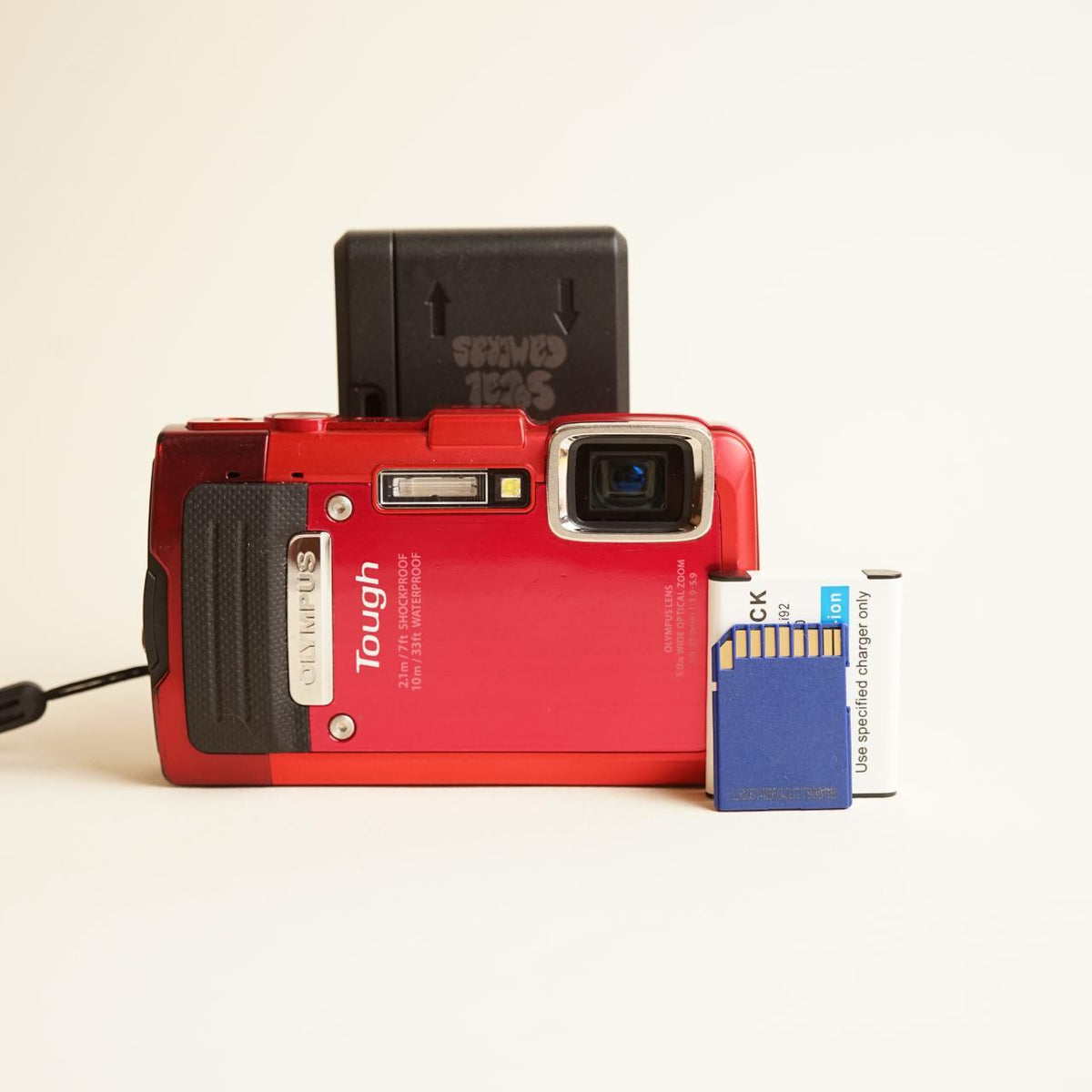 Olympus Tough TG-830 Digital Camera | 16MP | Tested & Working | Red