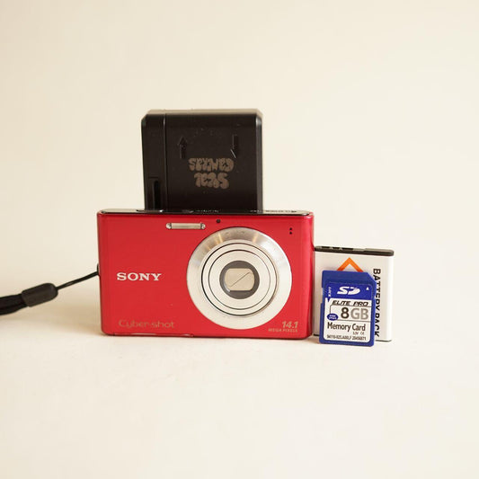 Sony Cyber-shot DSC-W330 Digital Camera | 14.1MP | Tested & Working | Red