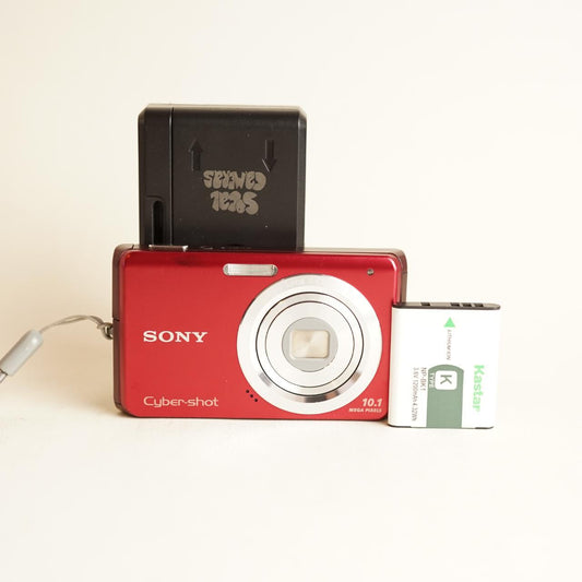 Sony Cyber-Shot DSC-W180 Digital Camera | 10.1MP | Tested & Working w/Warranty | Red