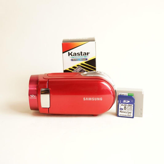 Samsung SMX-F34RN Camcorder | SD Video | Tested & Working | Red