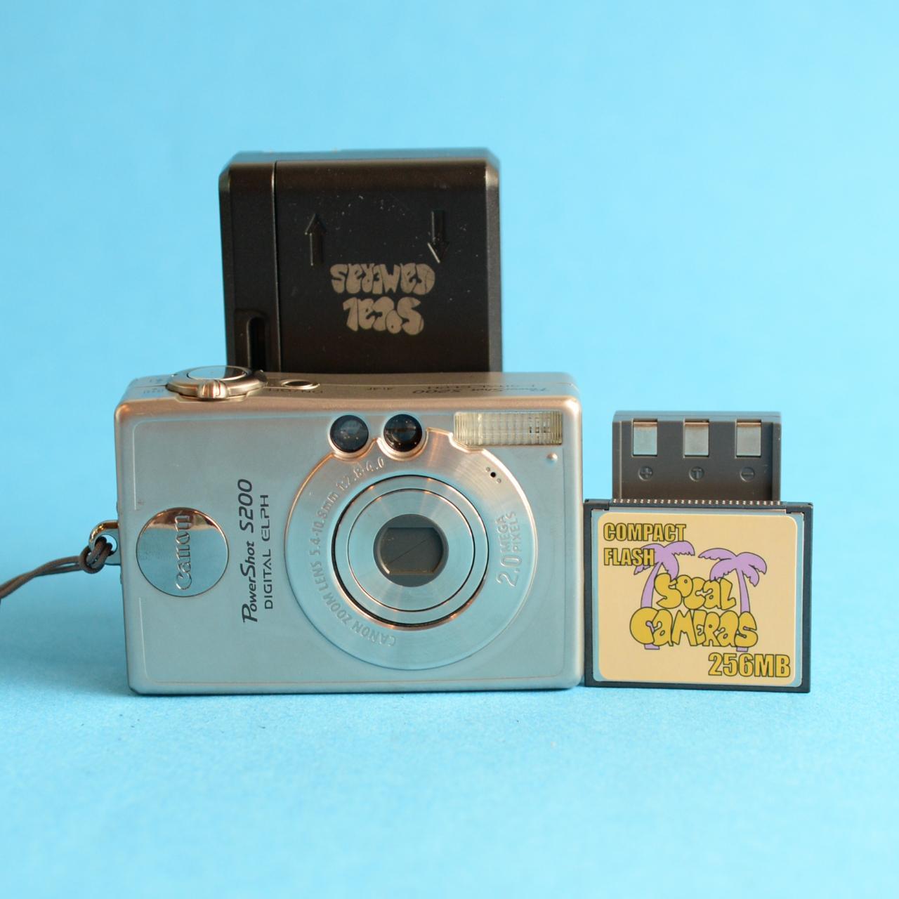 Canon PowerShot S200 Digital Camera | 10.1MP | Tested & Working | Silver