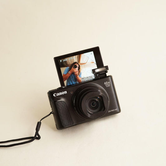 Canon PowerShot SX740 HS Digital Camera | 20.3MP | Tested & Working | Black