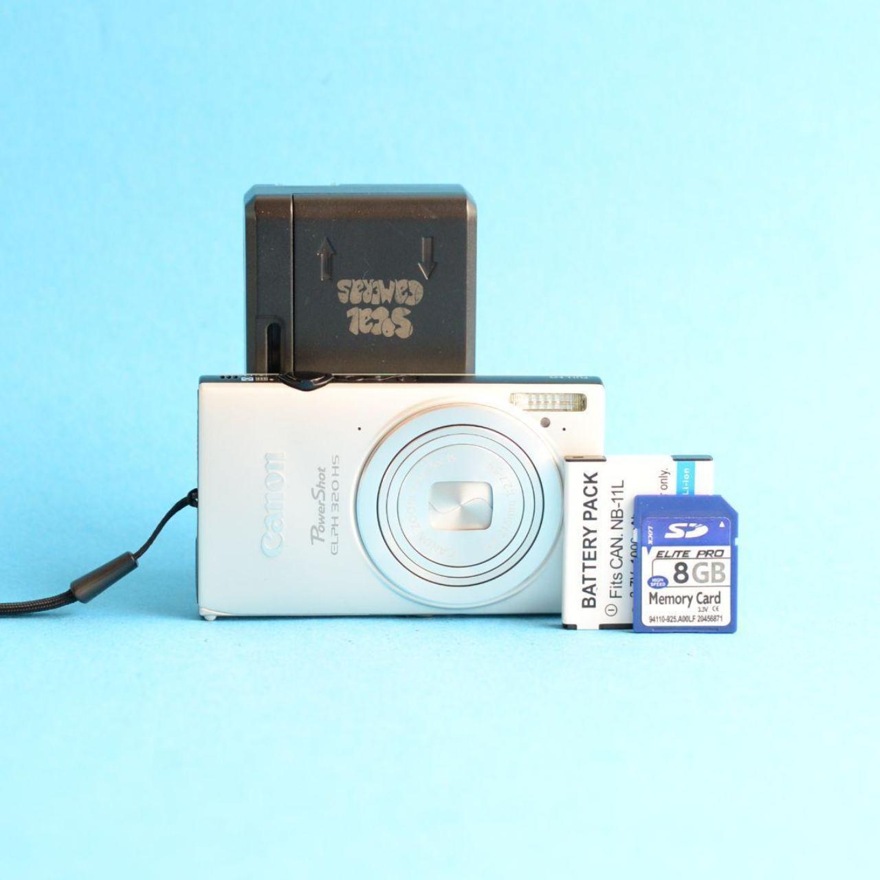 Canon PowerShot ELPH 320 HS Digital Camera | 16.1MP | Tested & Working | Silver