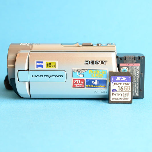 Sony HandyCam DCR-SX85 | Digital Camcorder | Tested & Working | Silver