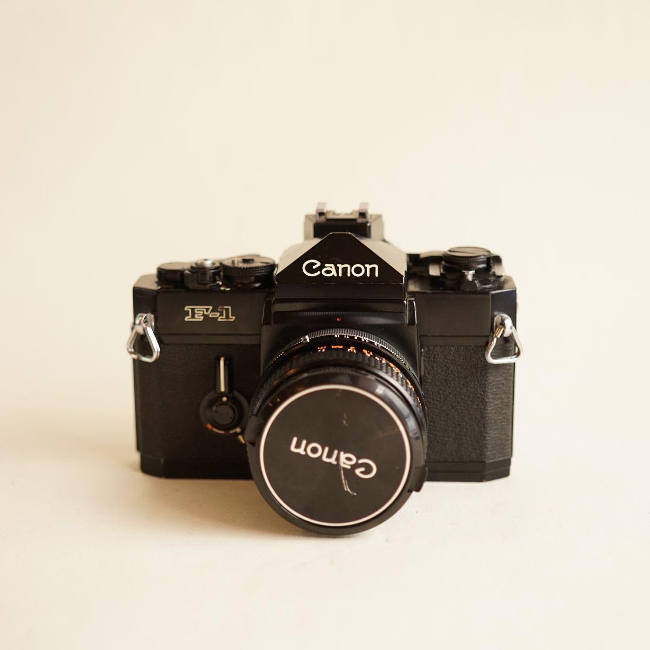 Canon F-1 | FULLY CLA'D | 35mm SLR Film Camera | Tested & Working | Black