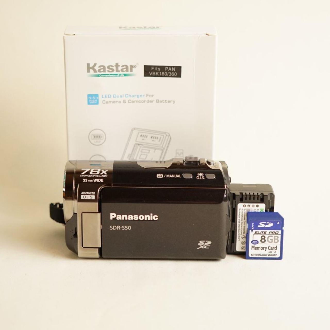 Panasonic SDR-S50 Camcorder | Tested & Working | Black