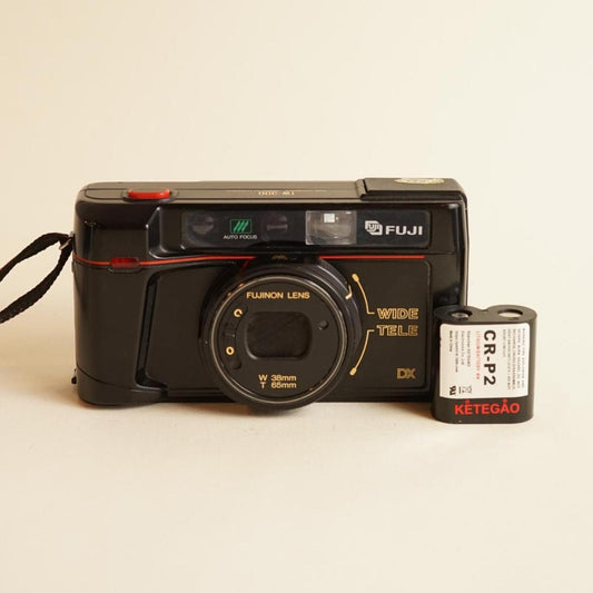 Fujifilm TW-300 Film Camera | 35mm Point & Shoot | Tested & Working | Black