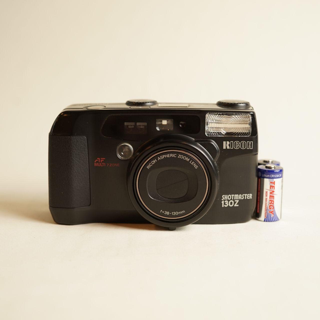 Ricoh Shotmaster 130Z Film Camera | 35mm Point & Shoot | Tested & Working | Black