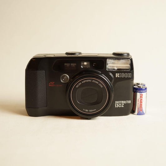 Ricoh Shotmaster 130Z Film Camera | 35mm Point & Shoot | Tested & Working | Black