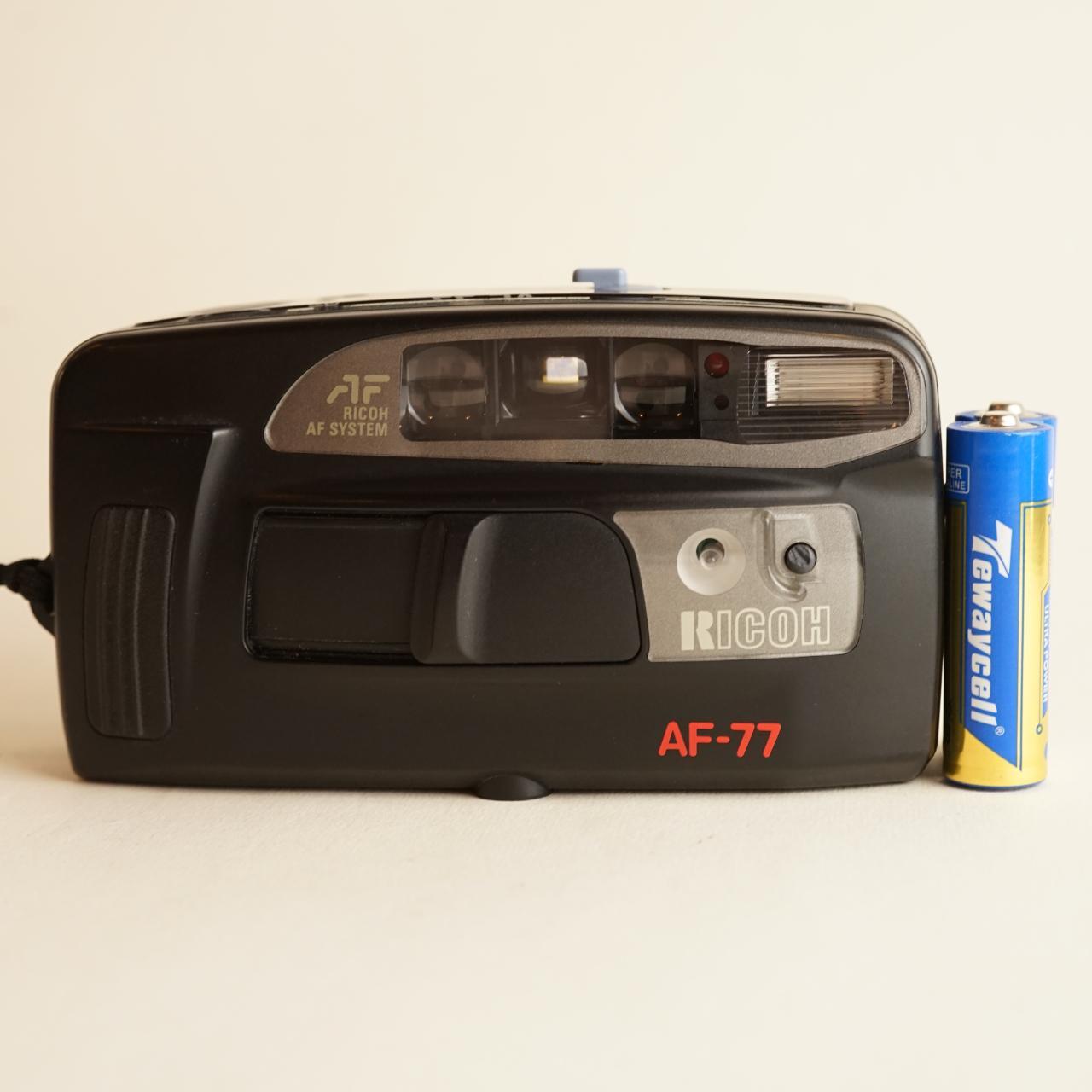Ricoh AF-77 | 35mm Point & Shoot Film Camera | Tested & Working | Black