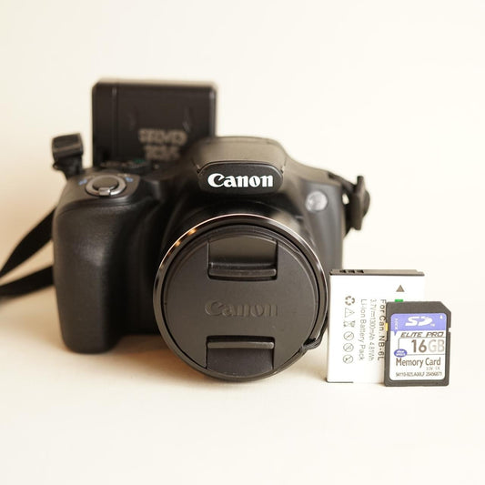 Canon PowerShot SX520 HS Digital Camera | 16MP | Tested & Working w/Warranty | Black