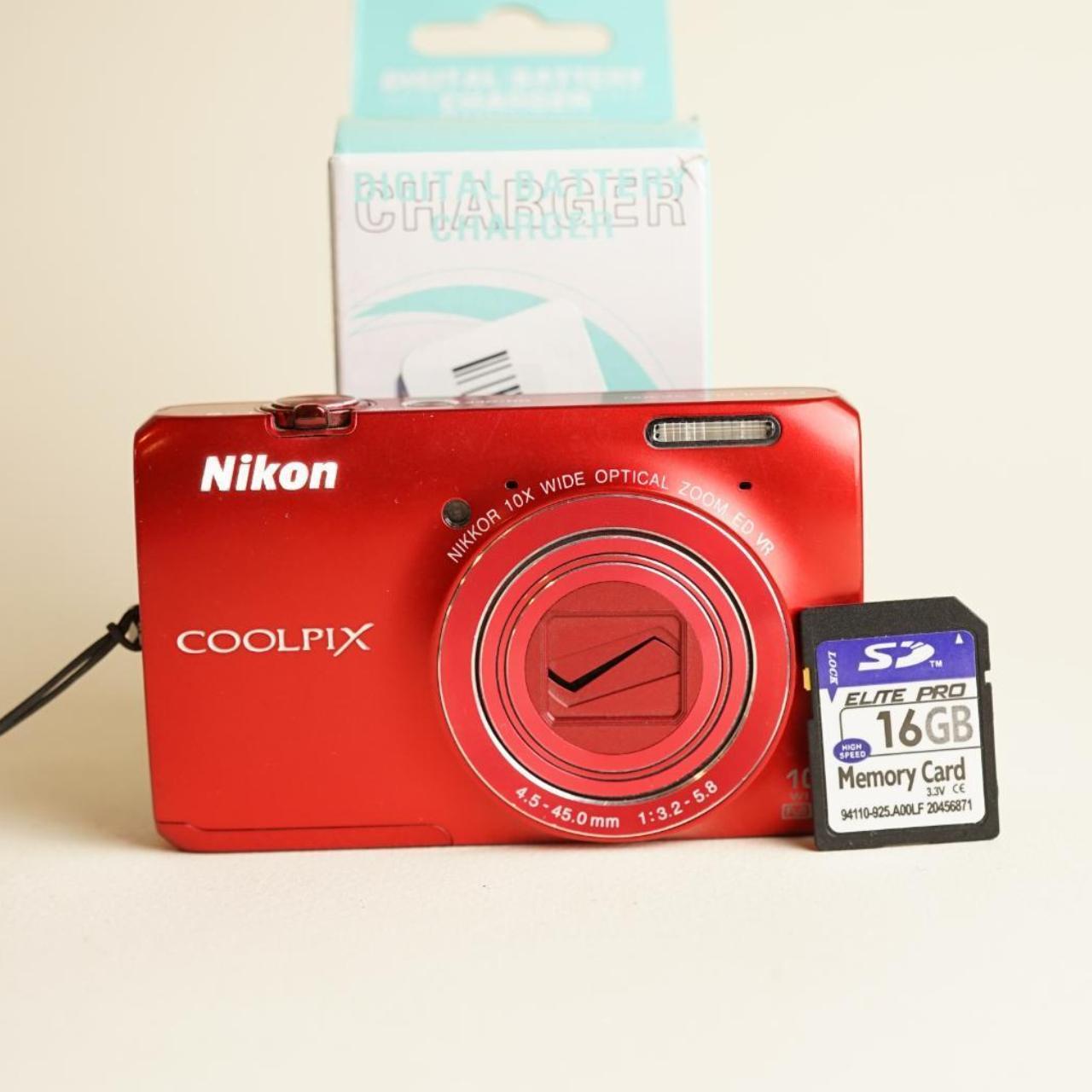 Nikon CoolPix S6300 Digital Camera | 16MP | Tested & working | Red