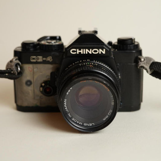 Chinon CE-4 35mm SLR Film Camera | Tested & Working | Black