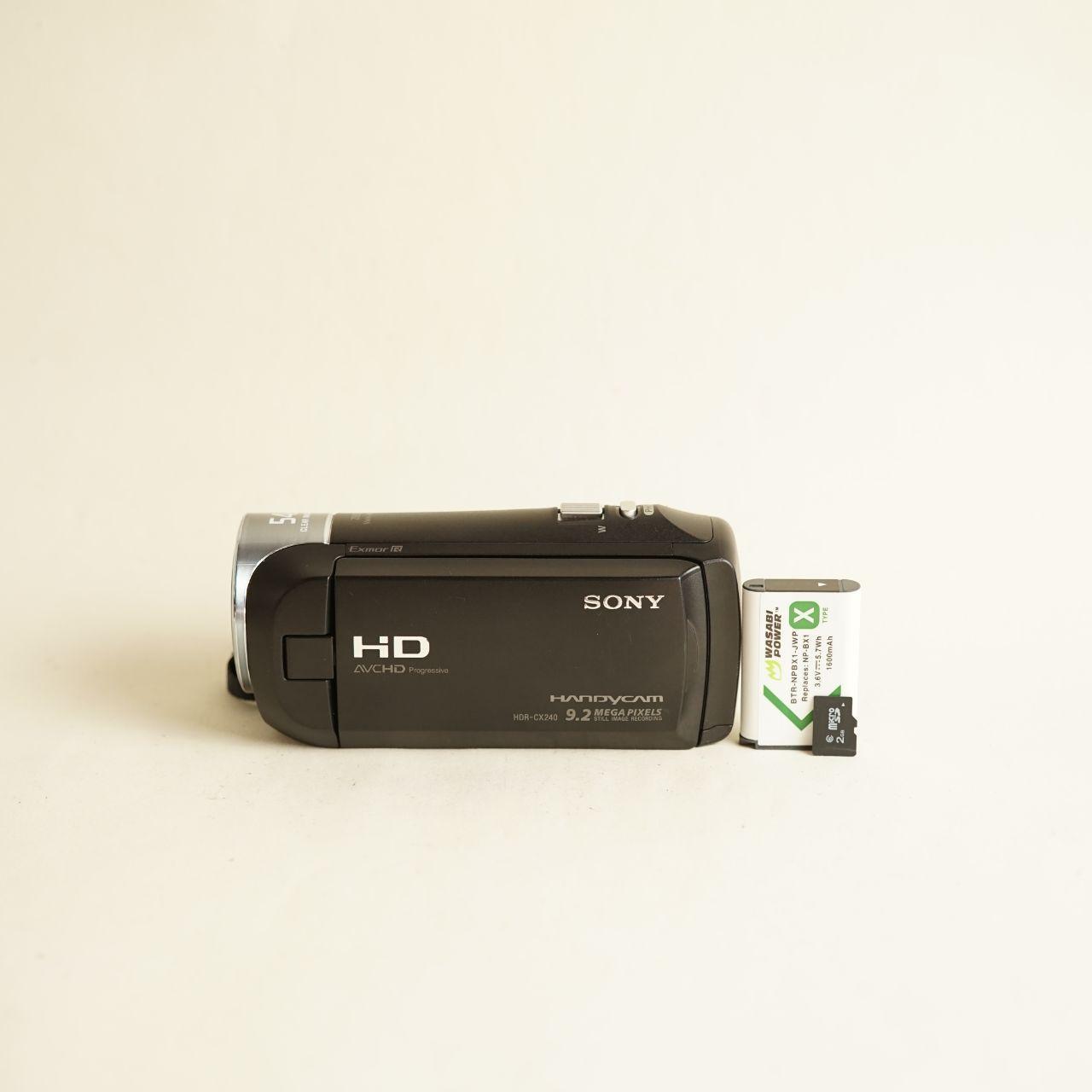 Sony Handycam HDR-CX240 Camcorder | Tested & Working | Black