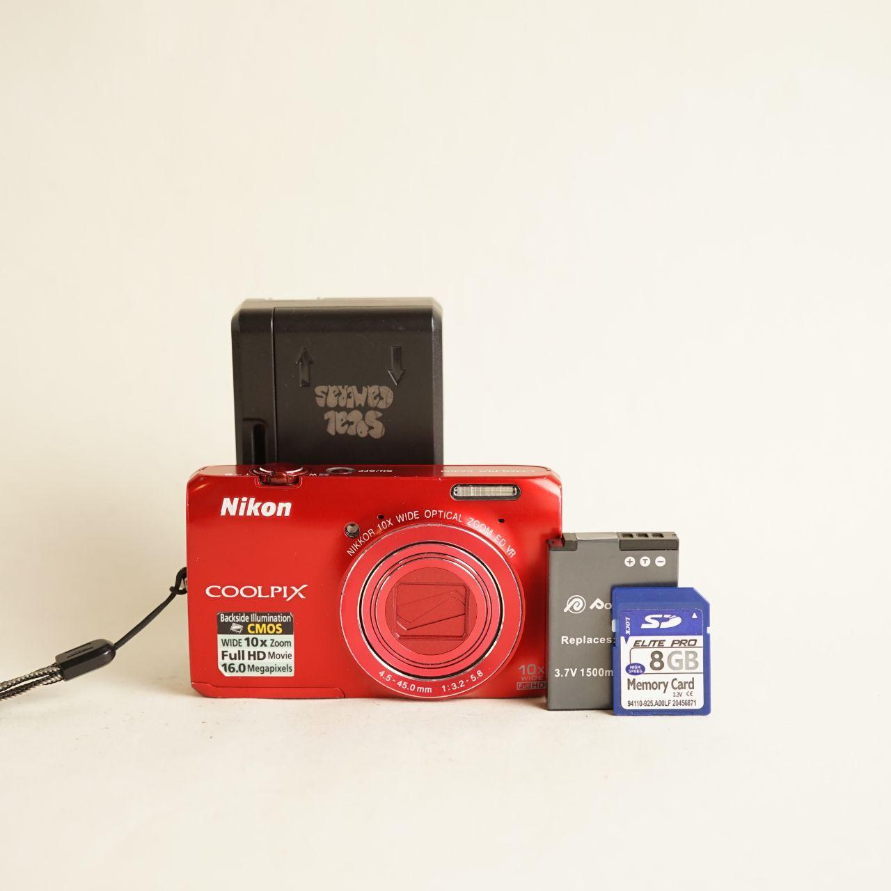 Nikon Coolpix S6300 Digital Camera | 16MP | Read Description| Red