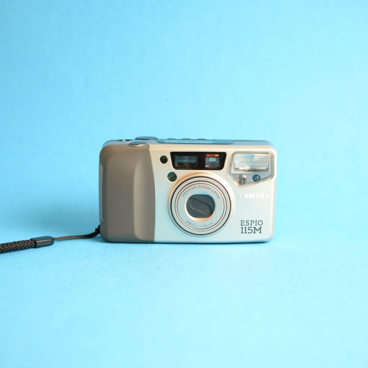 Pentax Espio 115M Film Camera | 35mm Point & Shoot | Tested & Working | Silver