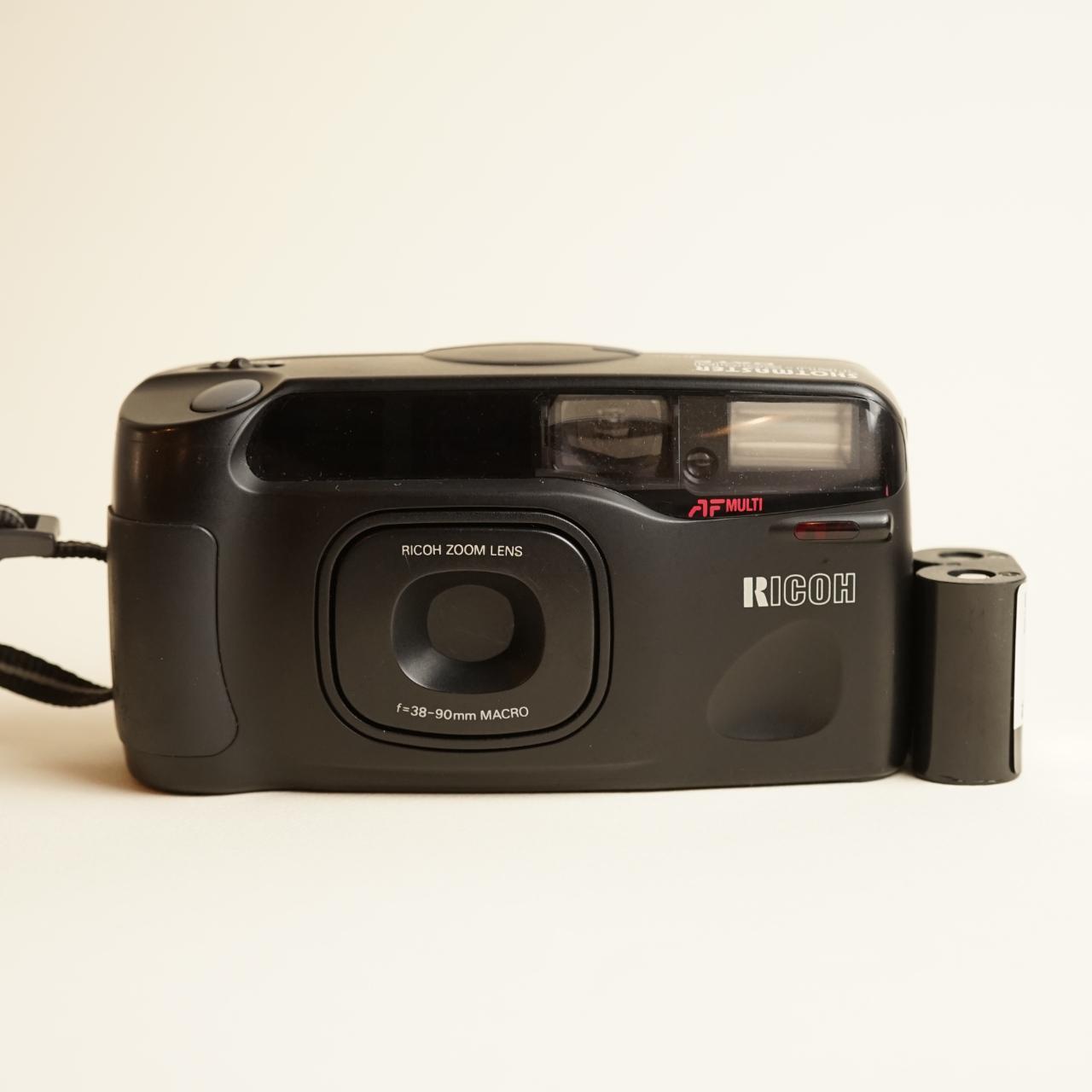 Ricoh Shotmaster TruZoom Date Film Camera | 35mm Point & Shoot | Tested & Working | Black