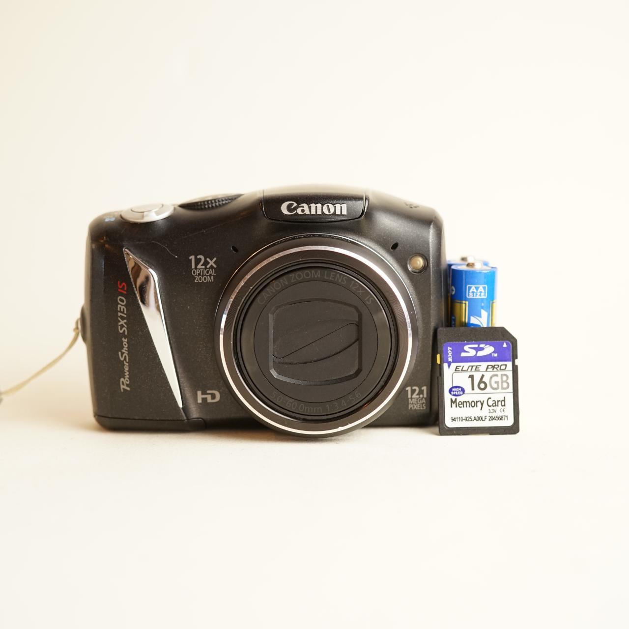 Canon Powershot SX130 IS Digital Camera | 12.1MP | Tested & Working | Black