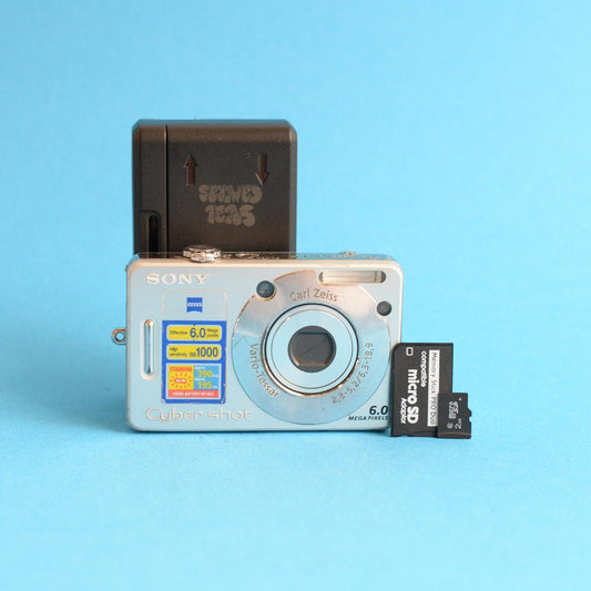 Sony CyberShot DSC-W50 Digital Camera | 6MP | Tested & Working | Silver