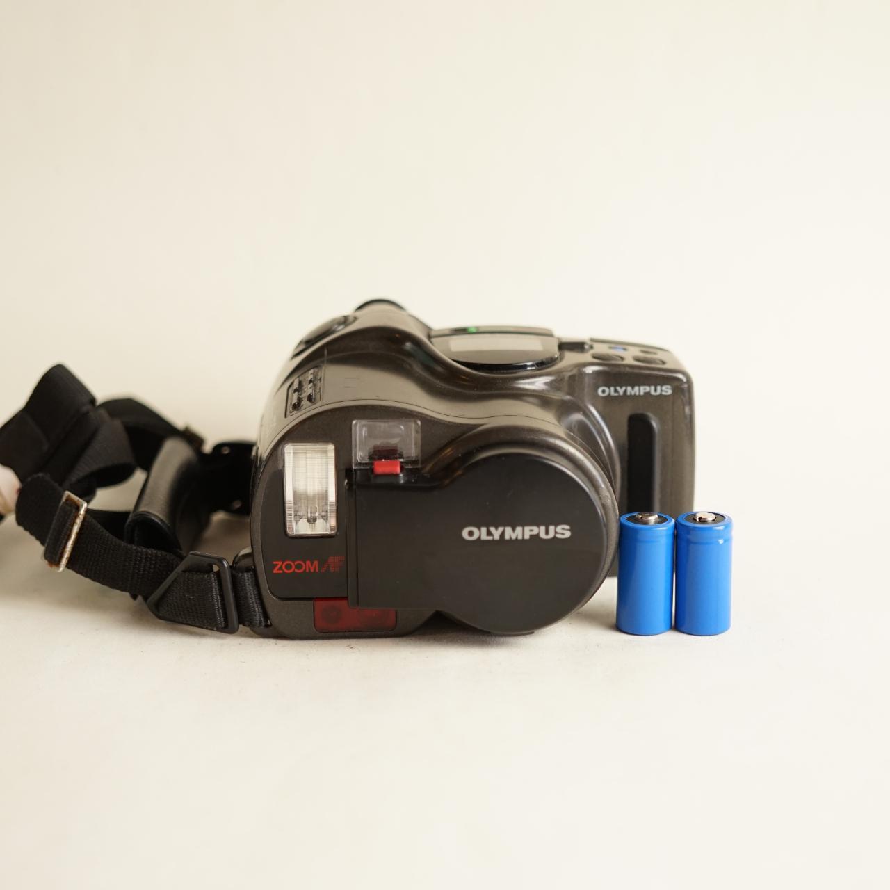 Olympus Infinity Superzoom 330 35mm Point & Shoot Film Camera | Tested & Working | Grey